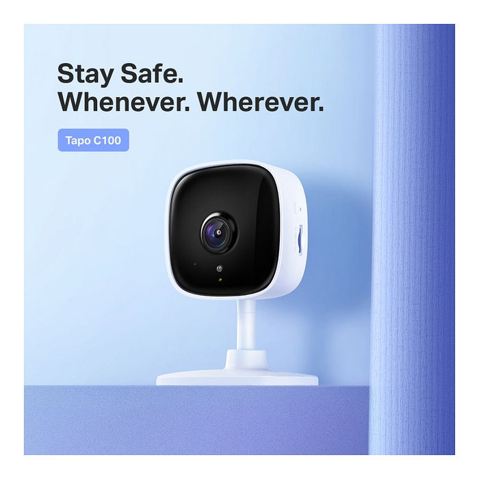 TP-Link Tapo C110 Cámara IP de Seguridad Interior 3MP Full HD 1080p WiFi, Color Blanco/Negro para Escritorio TP-Link Tapo C110 Cámara IP de Seguridad Interior 3MP Full HD 1080p WiFi, Color Blanco/Negro para Escritorio