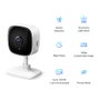 TP-Link Tapo C110 Cámara IP de Seguridad Interior 3MP Full HD 1080p WiFi, Color Blanco/Negro para Escritorio