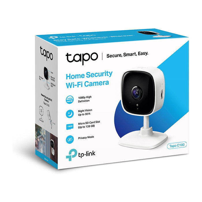 TP-Link Tapo C110 Cámara IP de Seguridad Interior 3MP Full HD 1080p WiFi, Color Blanco/Negro para Escritorio TP-Link Tapo C110 Cámara IP de Seguridad Interior 3MP Full HD 1080p WiFi, Color Blanco/Negro para Escritorio