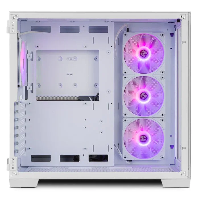 Nox Hummer Astra Caja PC Midi Tower Gaming - Cristal Templado Frontal y Lateral, Blanco, Compatible ATX, 4 Ventiladores ARGB, USB 3.0 y Tipo-C, Espacio para Gráficas de 420mm