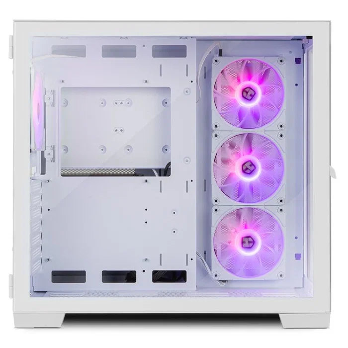 Nox Hummer Astra Caja PC Midi Tower Gaming - Cristal Templado Frontal y Lateral, Blanco, Compatible ATX, 4 Ventiladores ARGB, USB 3.0 y Tipo-C, Espacio para Gráficas de 420mm