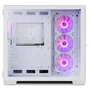 Nox Hummer Astra Caja PC Midi Tower Gaming - Cristal Templado Frontal y Lateral, Blanco, Compatible ATX, 4 Ventiladores ARGB, USB 3.0 y Tipo-C, Espacio para Gráficas de 420mm
