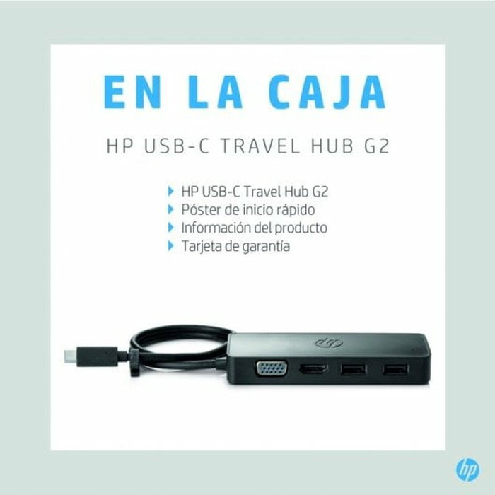 HP USB-C Travel Hub G2 Negro HP USB-C Travel Hub G2 Negro