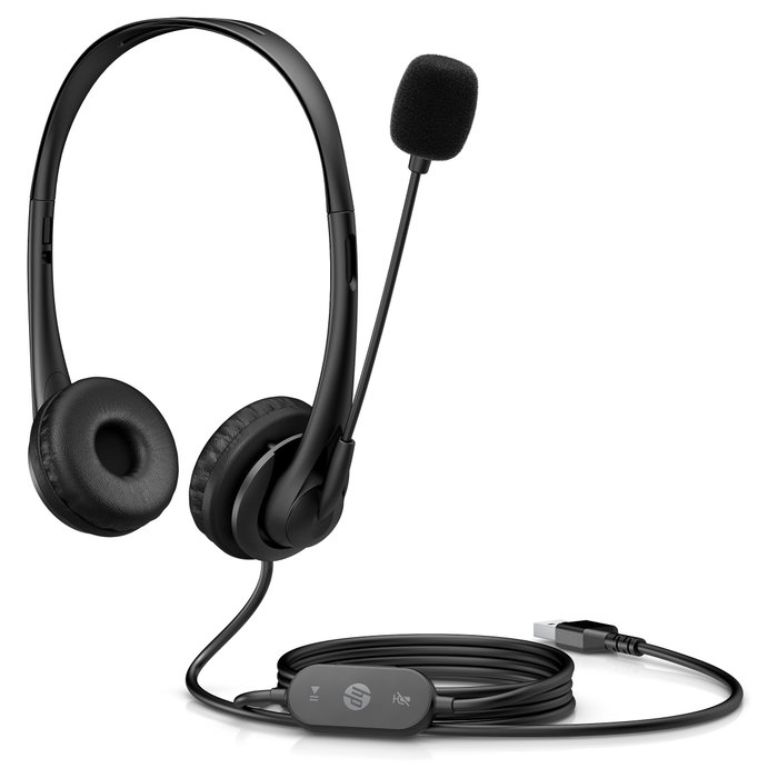 HP Auriculares G2 Stereo USB-A Negro