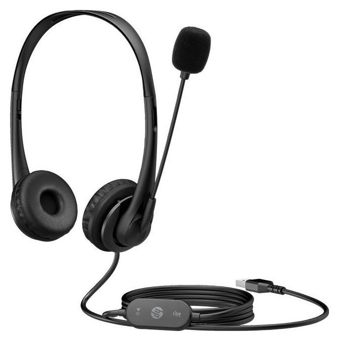 HP Auriculares G2 Stereo USB-A Negro