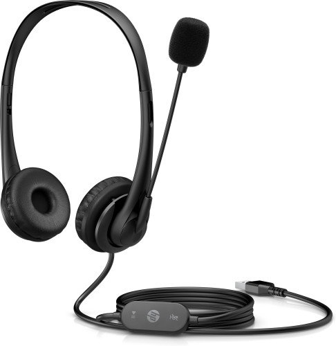 HP Auriculares G2 Stereo USB-A Negro