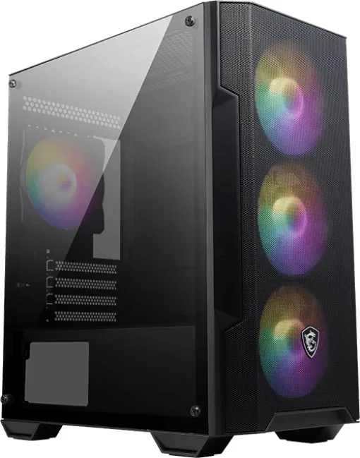 MSI MAG FORGE M100A Micro Torre Negro, Transparente MSI MAG FORGE M100A Micro Torre Negro, Transparente