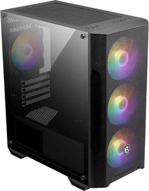 MSI MAG FORGE M100A Micro Torre Negro, Transparente MSI MAG FORGE M100A Micro Torre Negro, Transparente
