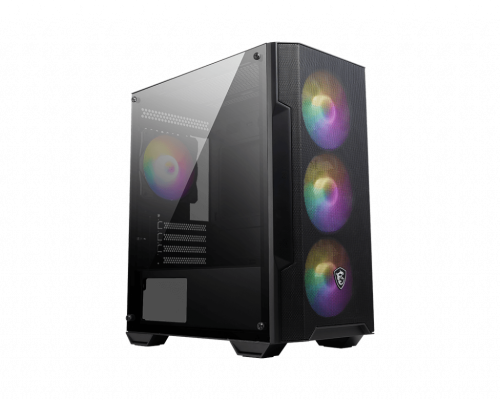 MSI MAG FORGE M100A Micro Torre Negro, Transparente MSI MAG FORGE M100A Micro Torre Negro, Transparente