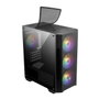 MSI MAG FORGE M100A Micro Torre Negro, Transparente