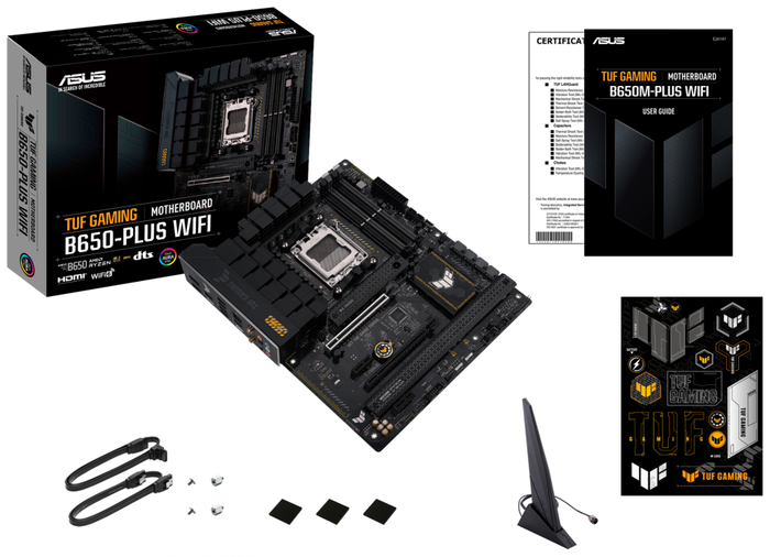 ASUS TUF GAMING B650-PLUS WIFI AM5 DDR5 ATX Negra ASUS TUF GAMING B650-PLUS WIFI AM5 DDR5 ATX Negra