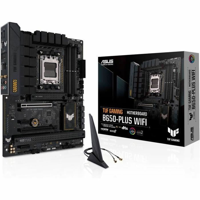 ASUS TUF GAMING B650-PLUS WIFI AM5 DDR5 ATX Negra ASUS TUF GAMING B650-PLUS WIFI AM5 DDR5 ATX Negra