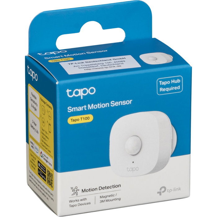 TP-Link Tapo T100 Sensor de Movimiento Inalámbrico Blanco TP-Link Tapo T100 Sensor de Movimiento Inalámbrico Blanco