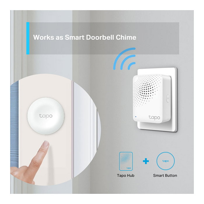 TP-Link Tapo H100 Hub inteligente con alarma Blanco