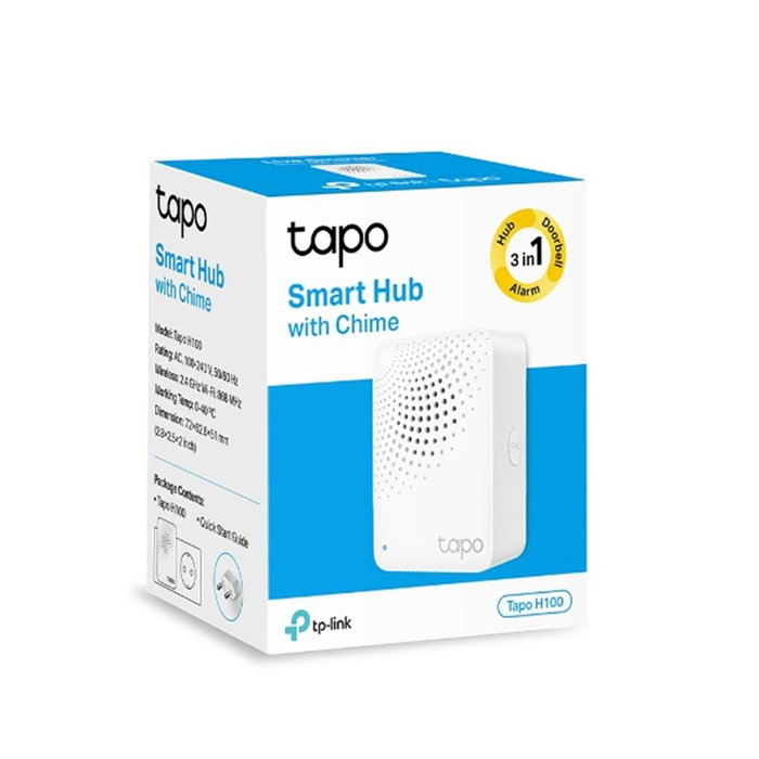Tp-link Hub Inteligente Tapo H100 con Alarma y Conectividad para 64 Dispositivos