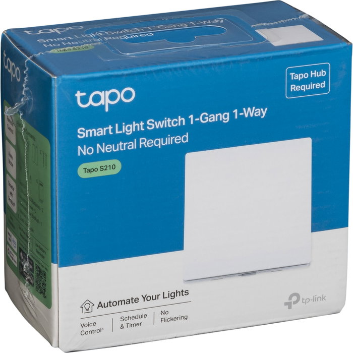 TP-Link Tapo S210 Interruptor Inteligente de Pared Blanco