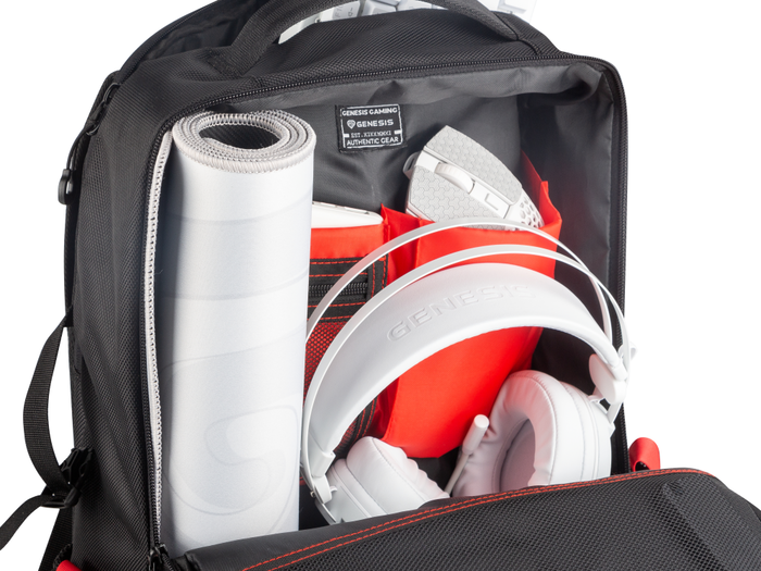 GENESIS Pallad 410 Mochila de senderismo Urbana Negro Poliéster para portátil de hasta 15.6" resistente al agua