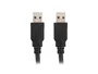 Lanberg CA-USBA-30CU-0018-BK Cable USB 3.2 Gen 1 USB-A Macho a USB-A Macho, 1.8 m, Negro, 5 Gbit/s