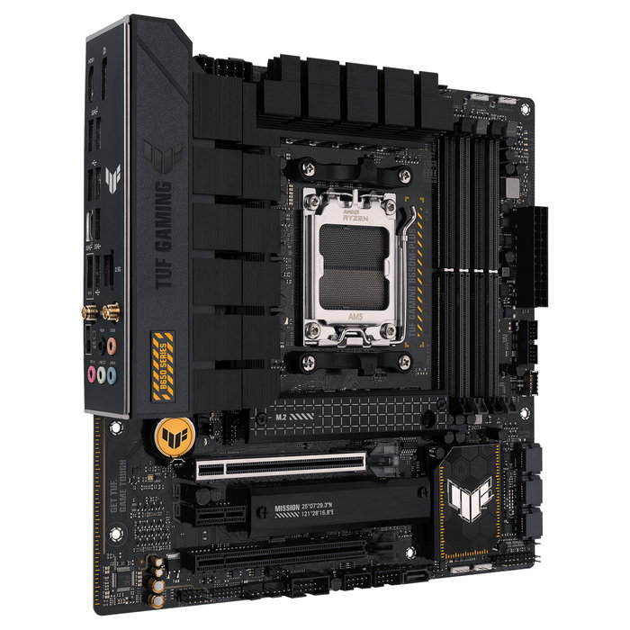 ASUS Placa Base TUF GAMING B650M-PLUS WiFi AMD AM5 micro-ATX, DDR5, PCIe 4.0, 2.5Gb Ethernet, Wi-Fi 6, Bluetooth 5.2, SATA 6Gb/s, M.2