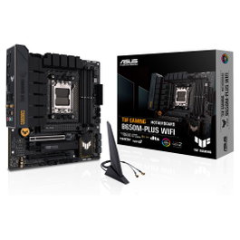 ASUS Placa Base TUF GAMING B650M-PLUS WiFi AMD AM5 micro-ATX, DDR5, PCIe 4.0, 2.5Gb Ethernet, Wi-Fi 6, Bluetooth 5.2, SATA 6Gb/s, M.2