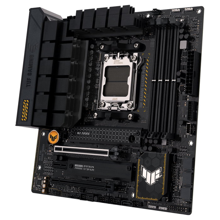 ASUS Placa Base TUF GAMING B650M-PLUS WiFi AMD AM5 micro-ATX, DDR5, PCIe 4.0, 2.5Gb Ethernet, Wi-Fi 6, Bluetooth 5.2, SATA 6Gb/s, M.2
