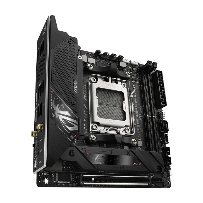 ASUS ROG STRIX B650E-I GAMING WiFi placa base mini-ITX AM5 para AMD Ryzen con WiFi 6E, Bluetooth 5.2, DDR5, PCIe 5.0, 2.5Gb LAN, SATA y M.2