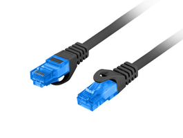 Lanberg PCF6A-10CC-0300-BK Cable de Red Ethernet LAN Latiguillo Cat.6a 500 MHz S/FTP (S-STP) Blindado Plug & Play 3 m Negro