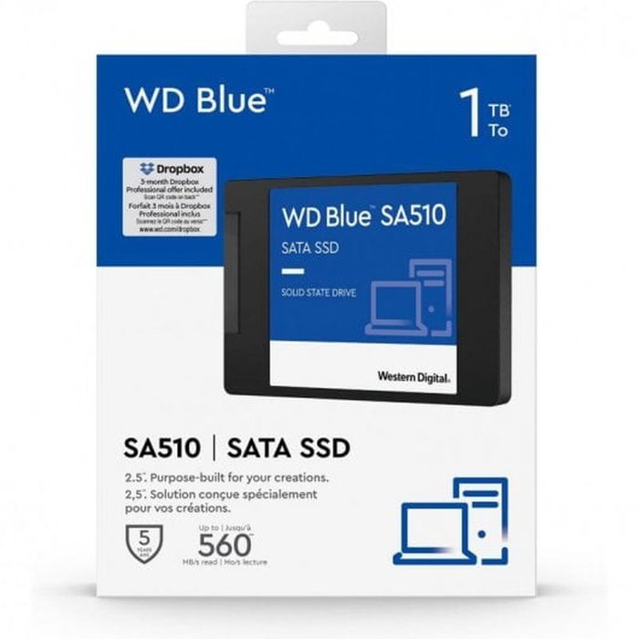 Western Digital Blue SA510 WDS100T3B0A 1 TB 2.5 pulg. SSD Western Digital Blue SA510 WDS100T3B0A 1 TB 2.5 pulg. SSD