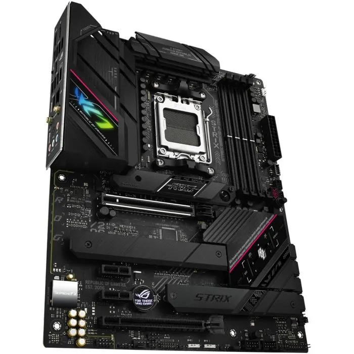 ASUS ROG STRIX B650E-F GAMING WiFi Placa Base AMD B650 DDR5-SDRAM Ranura AM5 ASUS ROG STRIX B650E-F GAMING WiFi Placa Base AMD B650 DDR5-SDRAM Ranura AM5