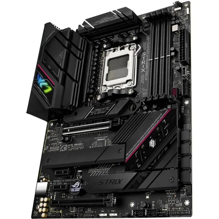 ASUS ROG STRIX B650E-F GAMING WiFi Placa Base AMD B650 DDR5-SDRAM Ranura AM5 ASUS ROG STRIX B650E-F GAMING WiFi Placa Base AMD B650 DDR5-SDRAM Ranura AM5