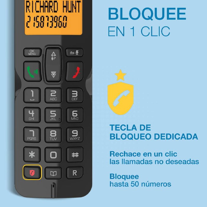 ALCATEL Alcatel S280 EWE Teléfono DECT Negro