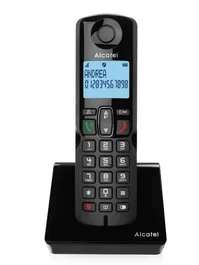 Alcatel S280 Duo Teléfono Fijo DECT Inalámbrico Negro con Contestador, Bloqueo de Llamadas, Identificador, Manos Libres, Pantalla y Agenda