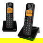 Alcatel Teléfono Fijo Inalámbrico Duo DECT con Manos Libres, Bloqueo de Llamadas y Contestador