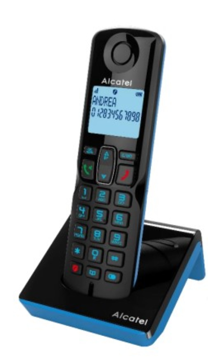 Alcatel S280 SOLO Teléfono DECT Azul y Negro