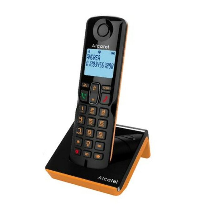 ALCATEL Teléfono DECT S280 negro/naranja