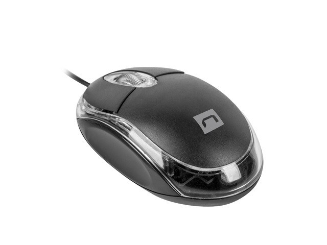 Natec Vireo 2 Ratón con Cable Óptico 1000 DPI 3 Botones USB Negro