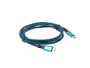 Lanberg CA-CMCM-45CU-0012-BK Cable USB-C USB4 Gen 2x2 Macho/Macho 0.12m, Carga Rápida 100W, Resolución 8K 30Hz, Negro/Azul