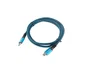 Lanberg CA-CMCM-45CU-0012-BK Cable USB-C USB4 Gen 2x2 Macho/Macho 0.12m, Carga Rápida 100W, Resolución 8K 30Hz, Negro/Azul