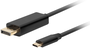 Lanberg Cable USB Tipo C a DisplayPort 3m Negro