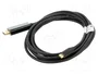 Lanberg Cable USB Tipo C a DisplayPort 3m 4K 60Hz Negro
