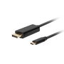 Lanberg CA-CMDP-10CU-0030-BK Cable USB Tipo C a DisplayPort 3m - 4K UHD 3840x2160 @60Hz, HDR, DPCP, 21.6 Gbit/s, Versión 1.2