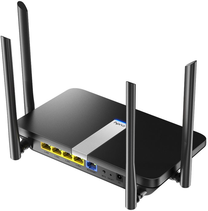 CUDY X6 Router de Sobremesa Inalámbrico Wi-Fi 6 Doble Banda Negro