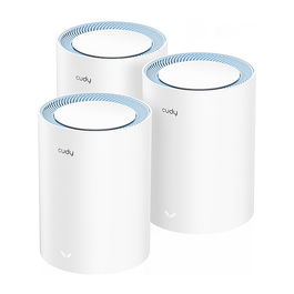Cudy AC1200 Sistema de Malla Wi-Fi 5 (802.11ac) Doble Banda Blanco 3 Piezas