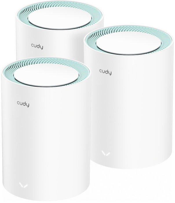 Cudy M1300 Sistema Wi-Fi Mesh Doble Banda (3-Pack) Blanco