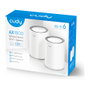 Cudy AX1800 Sistema de malla Wi-Fi 6 Doble Banda (2,4 GHz / 5 GHz) Blanco (2 unidades)