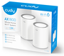 Cudy AX1800 Sistema de malla Wi-Fi 6 Doble banda 2,4 GHz / 5 GHz Blanco 2 unidades