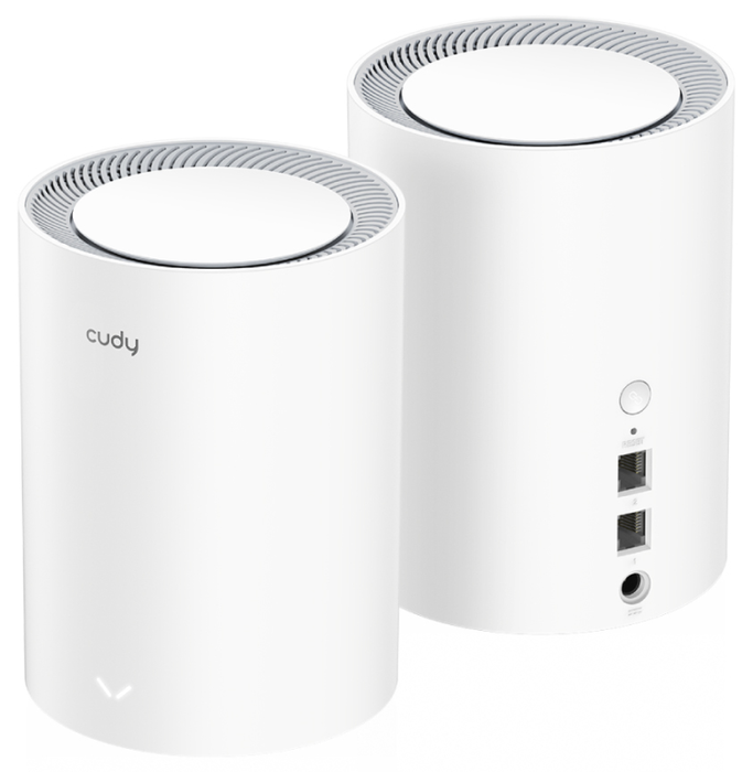 Cudy AX1800 Sistema de malla Wi-Fi 6 Doble banda 2,4 GHz / 5 GHz Blanco 2 unidades