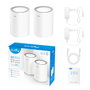 Cudy AX1800 Sistema de malla Wi-Fi 6 Doble Banda (2,4 GHz / 5 GHz) Blanco (2 unidades)