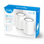 Cudy AX1800 Sistema de malla Wi-Fi 6 Doble Banda (2,4 GHz / 5 GHz) Blanco (2 unidades)