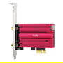 Cudy AX5400 Adaptador Wi-Fi 6E PCI Express Interno Inalámbrico Tribanda 2.4/5/6 GHz Bluetooth 5.0 para PC Windows 10